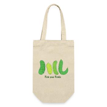 Choisissez votre cornichon : Art du concombre vert - Sac à bouteille - nature - Devant