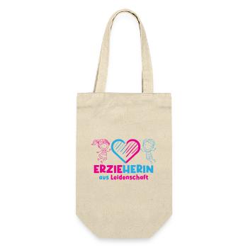 Kindergarten Kindergarten Profession Kindergarten Teacher - Gift Bag for Bottles - nature - Front