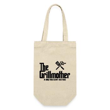 Die Grillmutter - Geschenkbeutel für Flaschen - Natur - Vorne