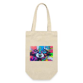 Colorful raccoon - Gift Bag for Bottles - nature - Front