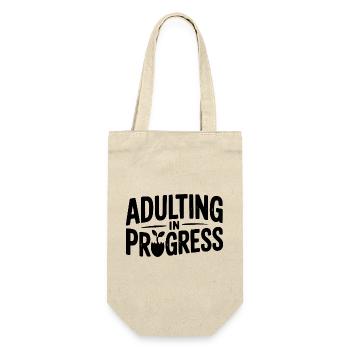 Adulting in Progress - Gift Bag for Bottles - nature - Front