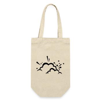 Comic cloud after explosion - Gift Bag for Bottles - nature - Front