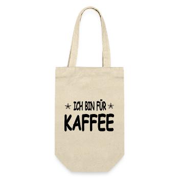 Kaffee - Geschenkbeutel für Flaschen - Natur - Vorne