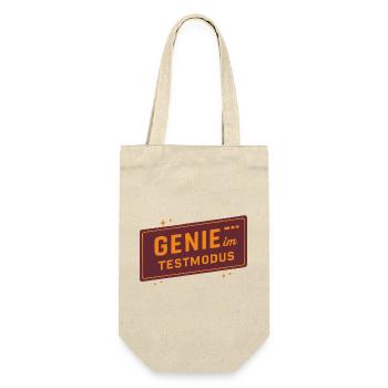 Génie en mode test – Drôle de dicton pour les créatifs - Sac à bouteille - nature - Devant