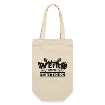 Ich bin nicht seltsam Limitierte Edition - Geschenkbeutel für Flaschen - Natur - Vorne