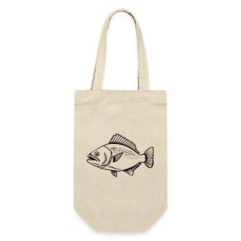 Fish Angler T-shirt Gift Angler - Gift Bag for Bottles - nature - Front