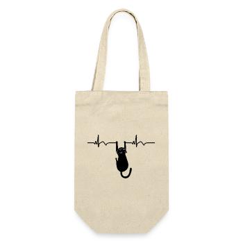 ECG du chat Fréquence cardiaque Battement de cœur - Sac à bouteille - nature - Devant