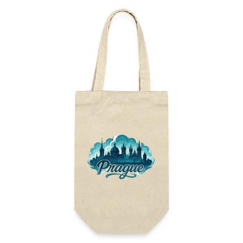Prague Praha Capital Czech Republic Maritime Gift - Gift Bag for Bottles - nature - Front