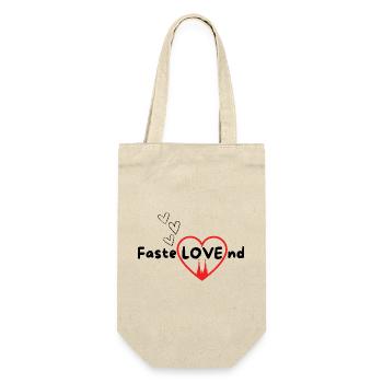 Fastelovend Köln Shirt Heimatliebe für Karneval - Geschenkbeutel für Flaschen - Natur - Vorne