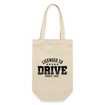 Driver's license passed in 2026 - Gift Bag for Bottles - nature - Front