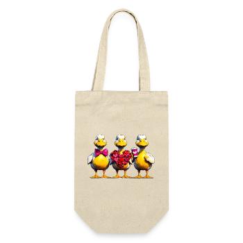Herzduck's Trio: Love in Yellow - Gift Bag for Bottles - nature - Front