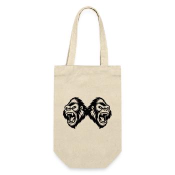 Gorilla Team - Gift Bag for Bottles - nature - Front