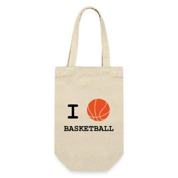 I Love Basketball - Gift Bag for Bottles - nature - Front