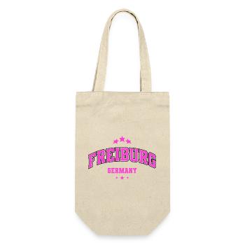 Freiburg Pink City Emblem - Gift Bag for Bottles - nature - Front