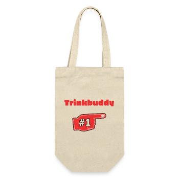 Trinkbuddy #1 - Geschenkbeutel für Flaschen - Natur - Vorne