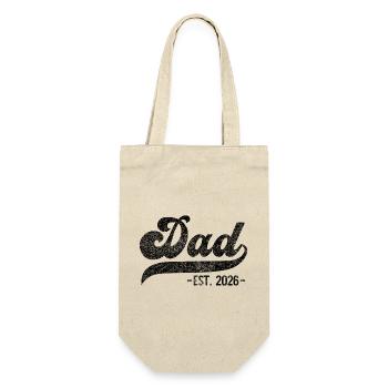 Papa 2026 – Cadeau EST. Papa 2026 - Sac à bouteille - nature - Devant