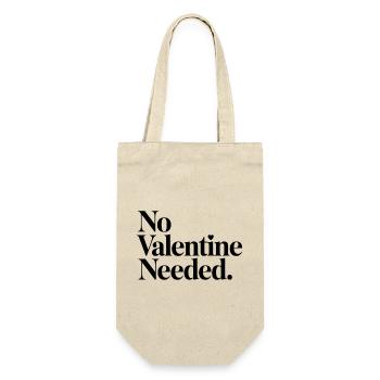 Chemise sans besoin de la Saint-Valentin – Drôle anti-Valentin - Sac à bouteille - nature - Devant