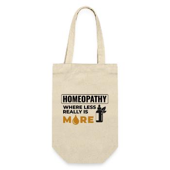 Homeopathy Where Less Is More Professional Gear  - Gift Bag for Bottles - nature - Front