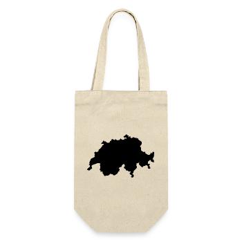 Swiss map - Gift Bag for Bottles - nature - Front