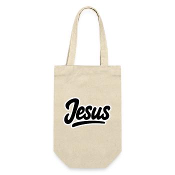 Jesus  - Geschenkbeutel für Flaschen - Natur - Vorne