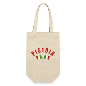 Pistoia Twin Italian Flags - Gift Bag for Bottles - nature - Front