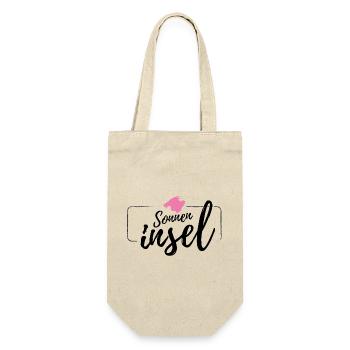 Mallorca Island Sunny Island Malle Design pink - Gift Bag for Bottles - nature - Front