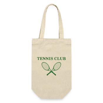 Emblème du club de tennis avec raquettes - Sac à bouteille - nature - Devant