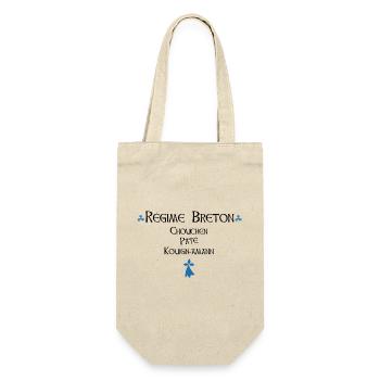 Régime breton gourmand - Humour - Sac à bouteille - nature - Devant