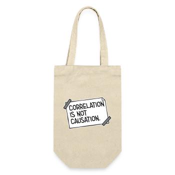 Correlation Is Not Causation Nerd Science - Gift Bag for Bottles - nature - Front