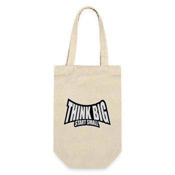 Pensez Grand, Commence, Petit, Motivation, Mentalité, Évolution. - Sac à bouteille - nature - Devant