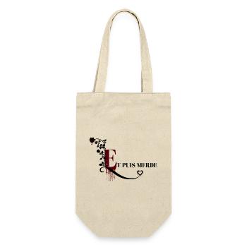 Phrase culte lectrice Dark Romance - Et puis merde - Sac à bouteille - nature - Devant