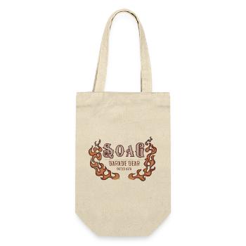 SOAG Garage Gear 1976 Flames Logo - Gift Bag for Bottles - nature - Front