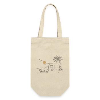 Camping on the beach - Gift Bag for Bottles - nature - Front