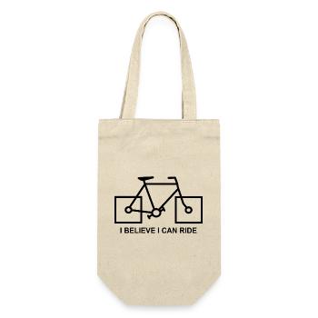 Fahrrad Humor i Believe i can ride - Gift Bag for Bottles - nature - Front