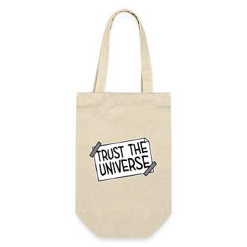 Trust The Universe Spirituell Universum Zitat Logo - Geschenkbeutel für Flaschen - Natur - Vorne