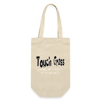 Touchin Grass Outdoor Reconnect - Gift Bag for Bottles - nature - Front