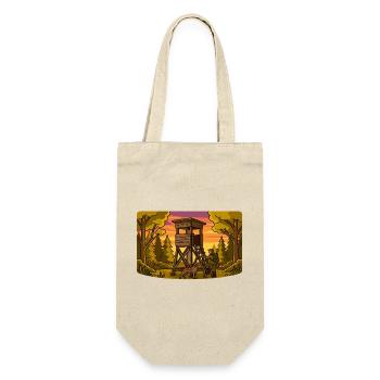 Forest Hunting Lookout Tower - Gift Bag for Bottles - nature - Front