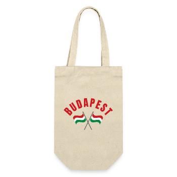 Budapest Hungarian Flags - Gift Bag for Bottles - nature - Front