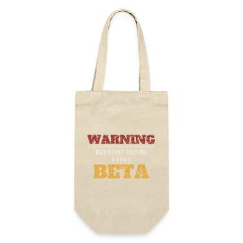 Warning Talks About Beta - Gift Bag for Bottles - nature - Front