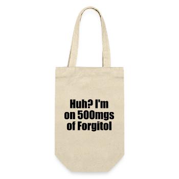Yikes, I take 500 mg of Forgitol Teen Forget All - Gift Bag for Bottles - nature - Front