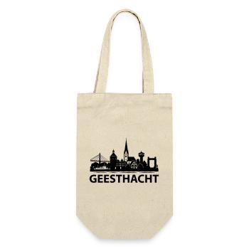 Geesthacht Skyline - Geschenkbeutel für Flaschen - Natur - Vorne