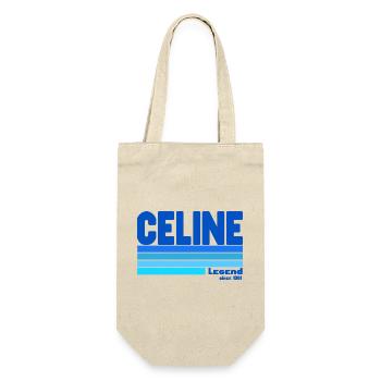 Légend Céline bleu - Geschenkbeutel für Flaschen - Natur - Vorne