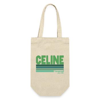 Céline-grüne Legende - Geschenkbeutel für Flaschen - Natur - Vorne