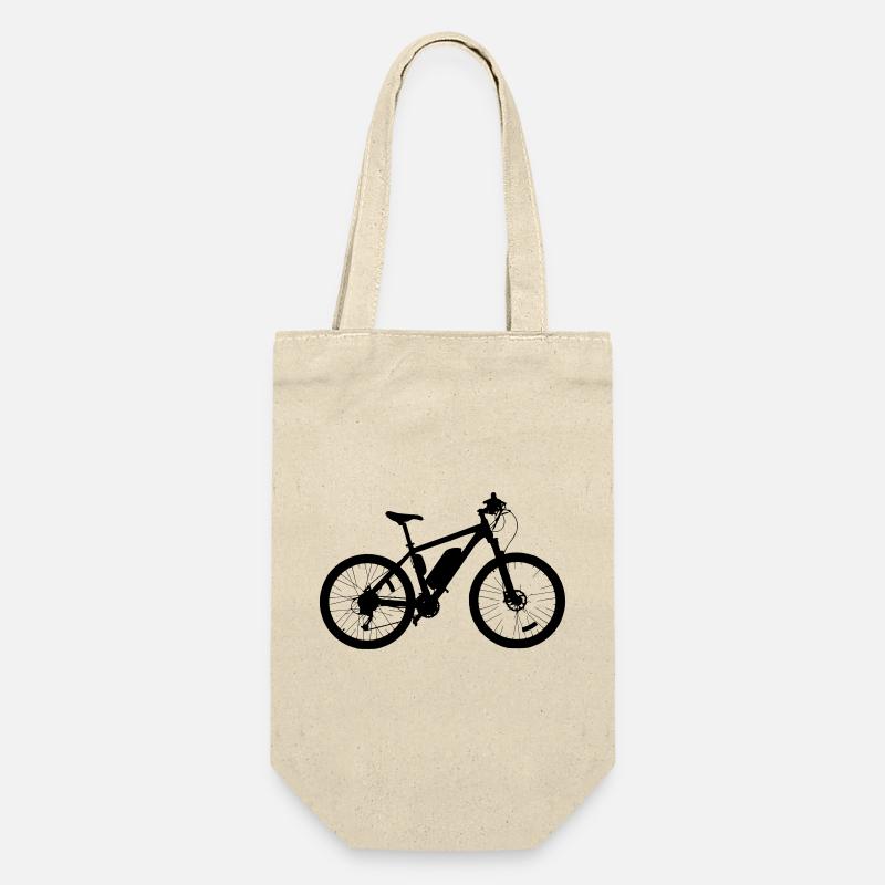 E-Bike - Geschenkbeutel für Flaschen - Natur