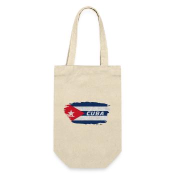 Cuba Flag / Caribbean Havana Gift - Gift Bag for Bottles - nature - Front