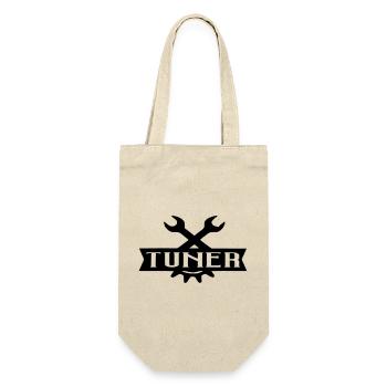 tuner car tuning motor sticker petrol gas car - Gift Bag for Bottles - nature - Front