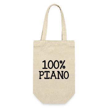 100% Piano - Gift Bag for Bottles - nature - Front