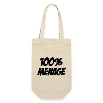 100% Ménage - Sac à bouteille - nature - Devant