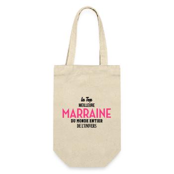 Marraine / Tante / Tata / Famille / Filleul - Sac à bouteille - nature - Devant
