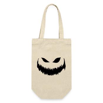 Halloween - Pumpkin Face - Gift Bag for Bottles - nature - Front